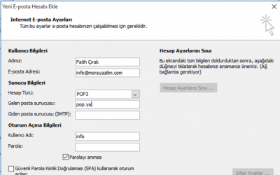 Yandex Kurumsal Mail Outlook 2007 Kurulumu